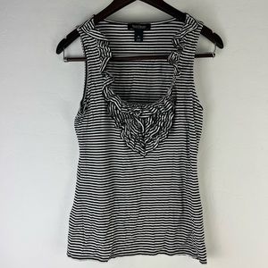 White House Black Market Striped Top - Women | Color: Black | Size: M